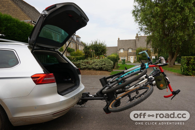 Thule Epos 2 bike platform towbar bike rack review off road.cc